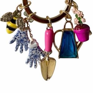 True to Form Botanical Gardening Charm Keychain